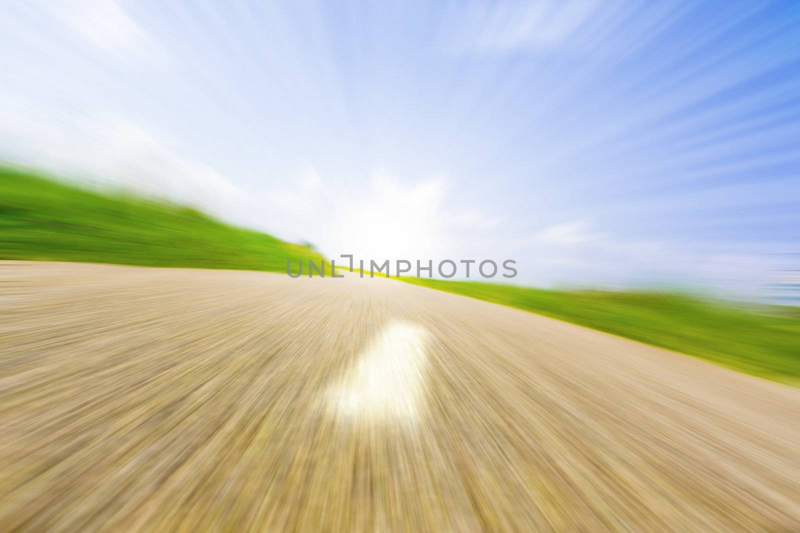 Highway in landscape by juweber