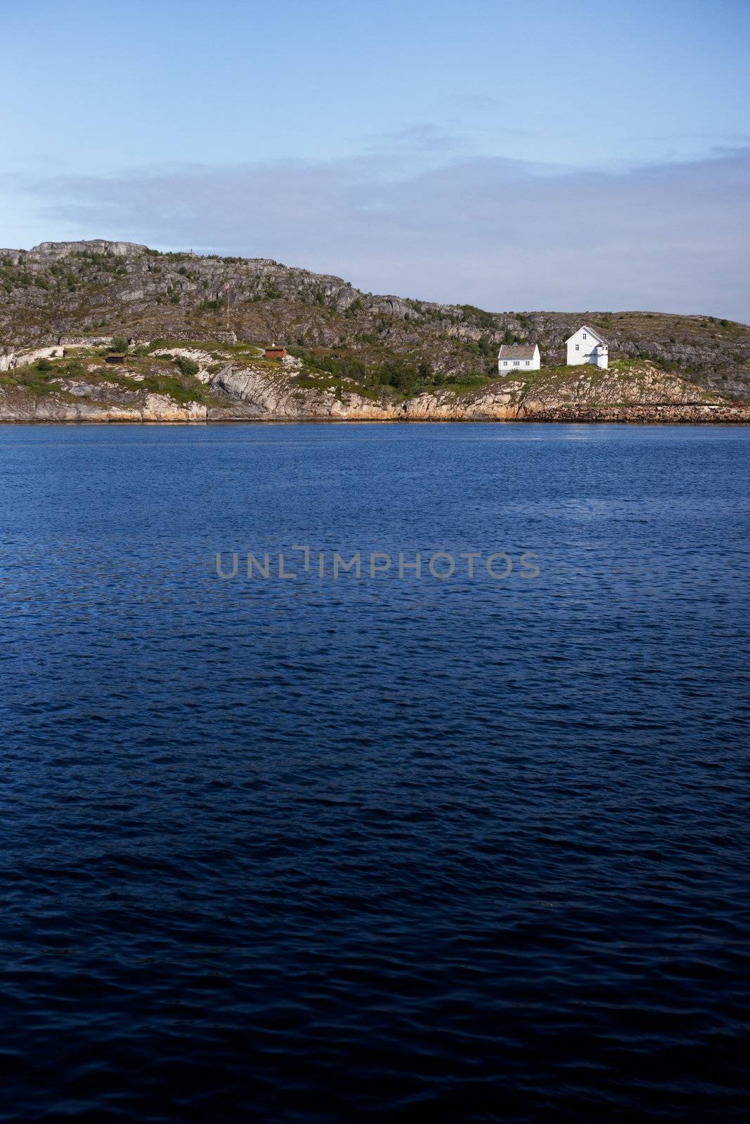 A small house on the coast of Norway