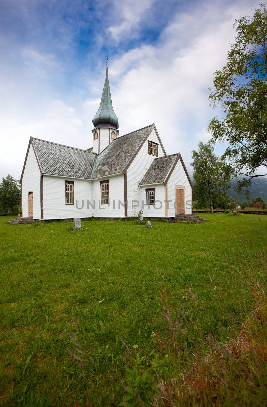 Old Church Norway by leaf