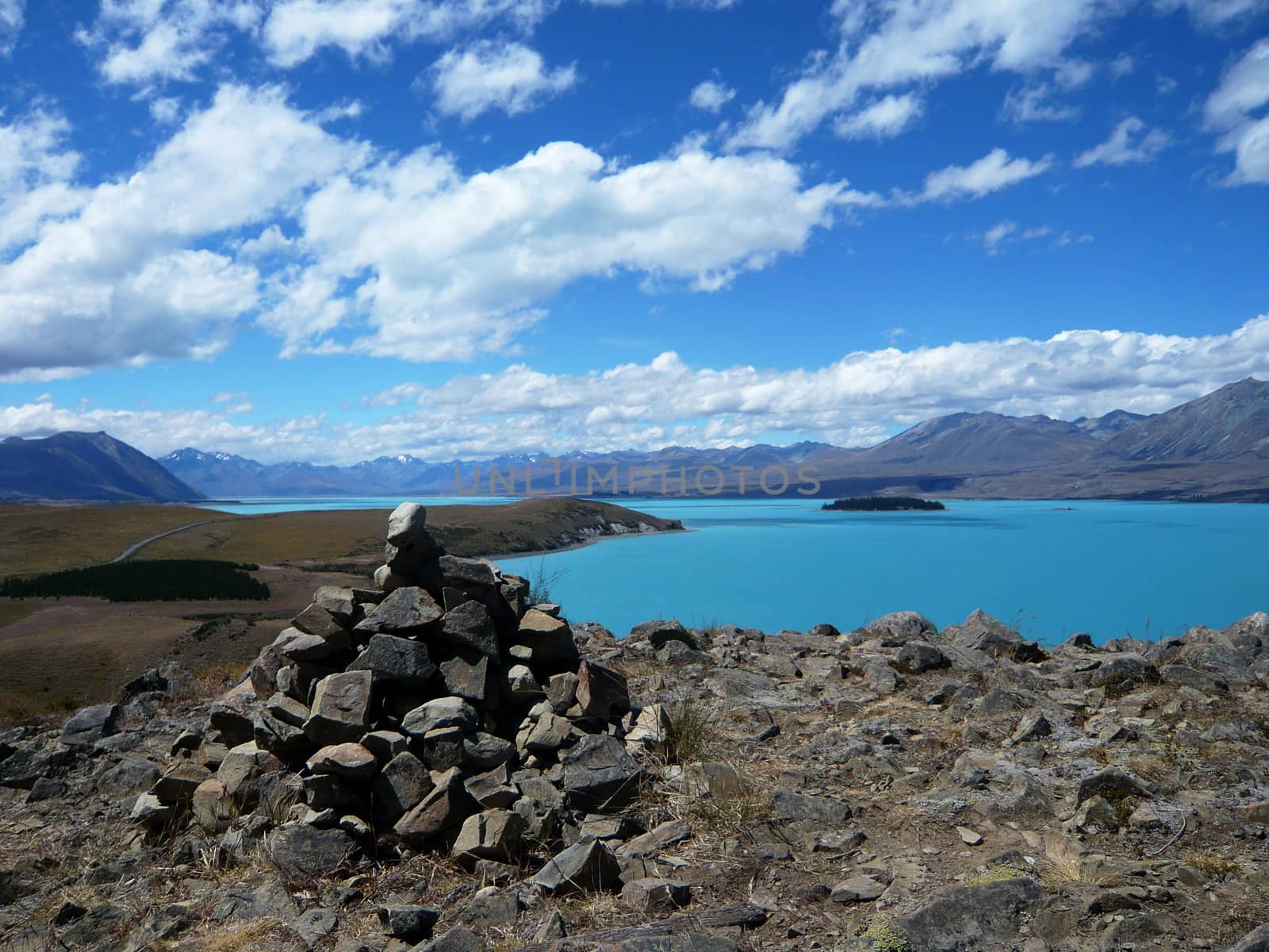 Great view at Lake Tekapo in New Zealand