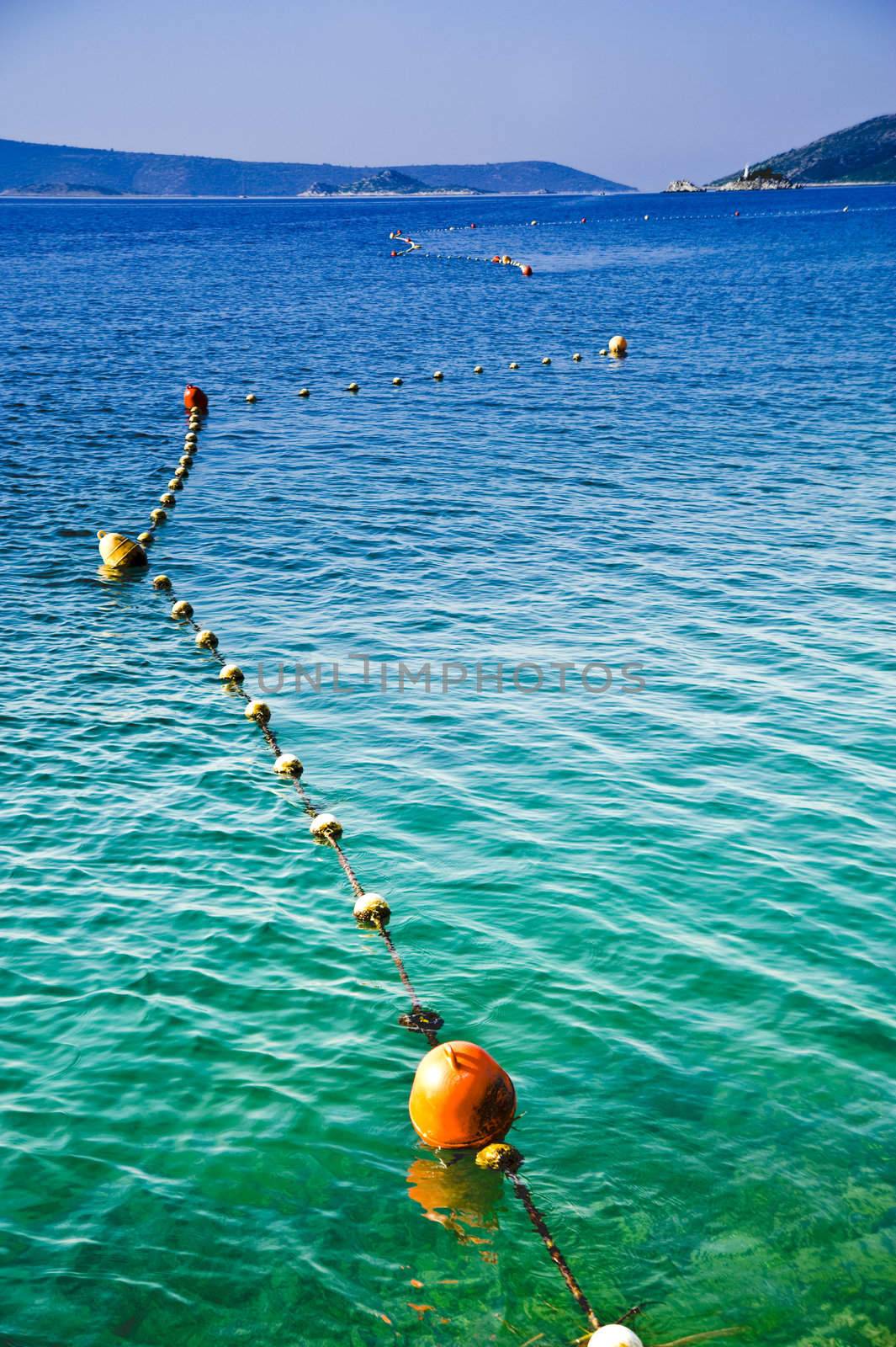 Blue water of Adriatic sea, Croatia, taken 2009