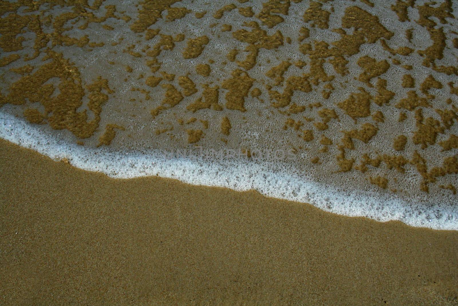sand and sea on Baltic beach (Poland)