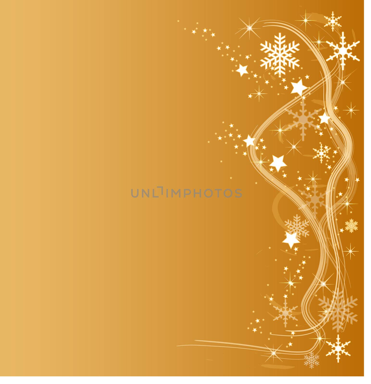 Golden Christmas Background by peromarketing