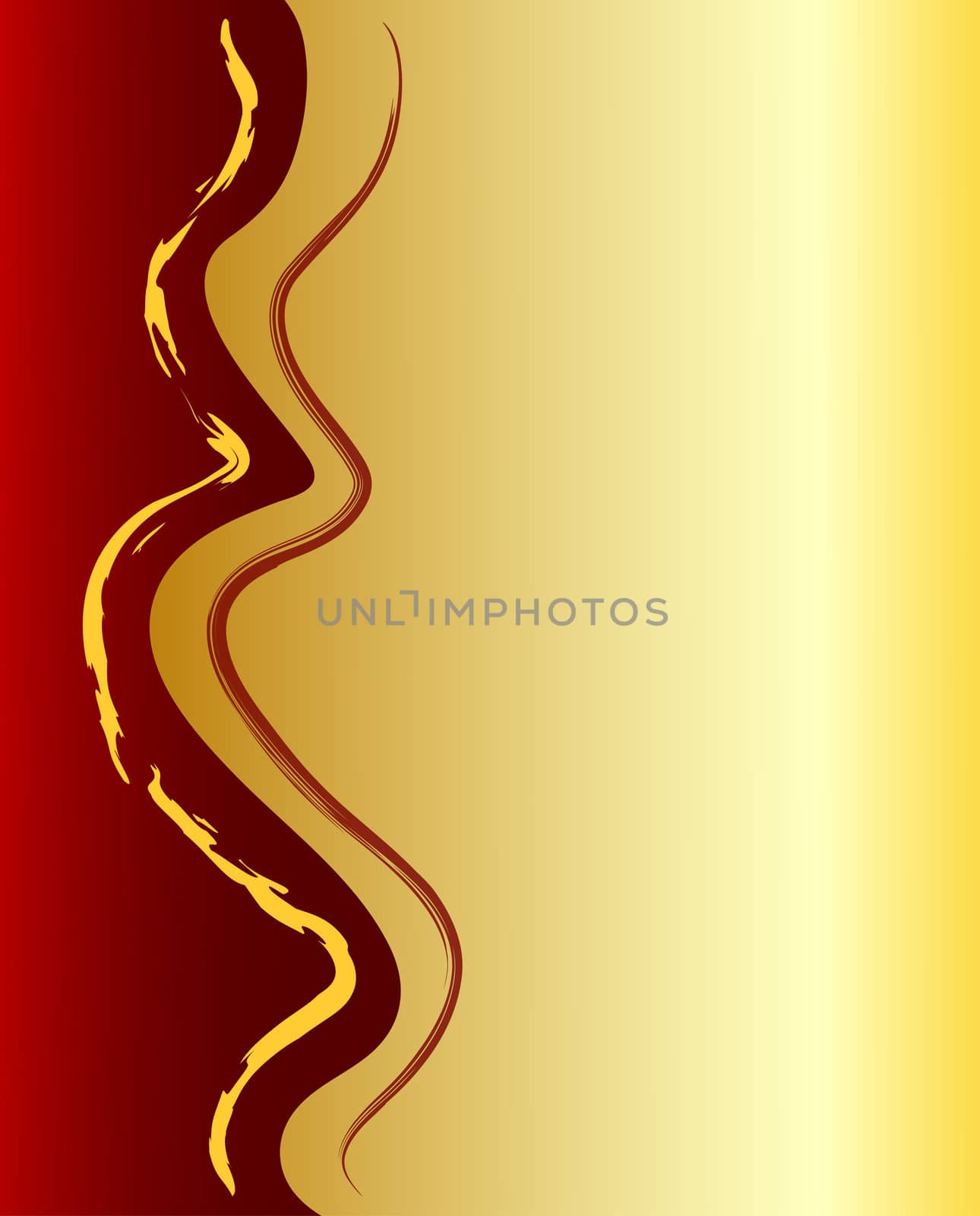 illustration of a golden abstract decoration background