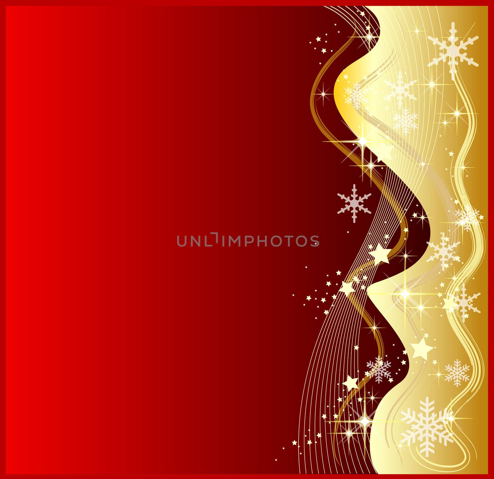 Illustration of a abstract red christmas background