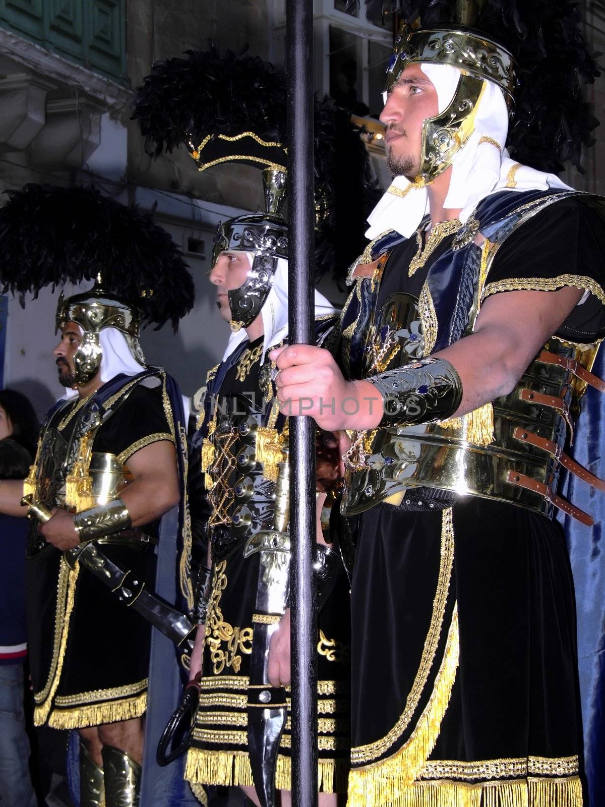 SPQR Series - Imagery depicting re-enactment of Roman Empire legion march, during Good Friday procession in Malta. No detail is spared, resulting in realistic weaponry and uniforms.