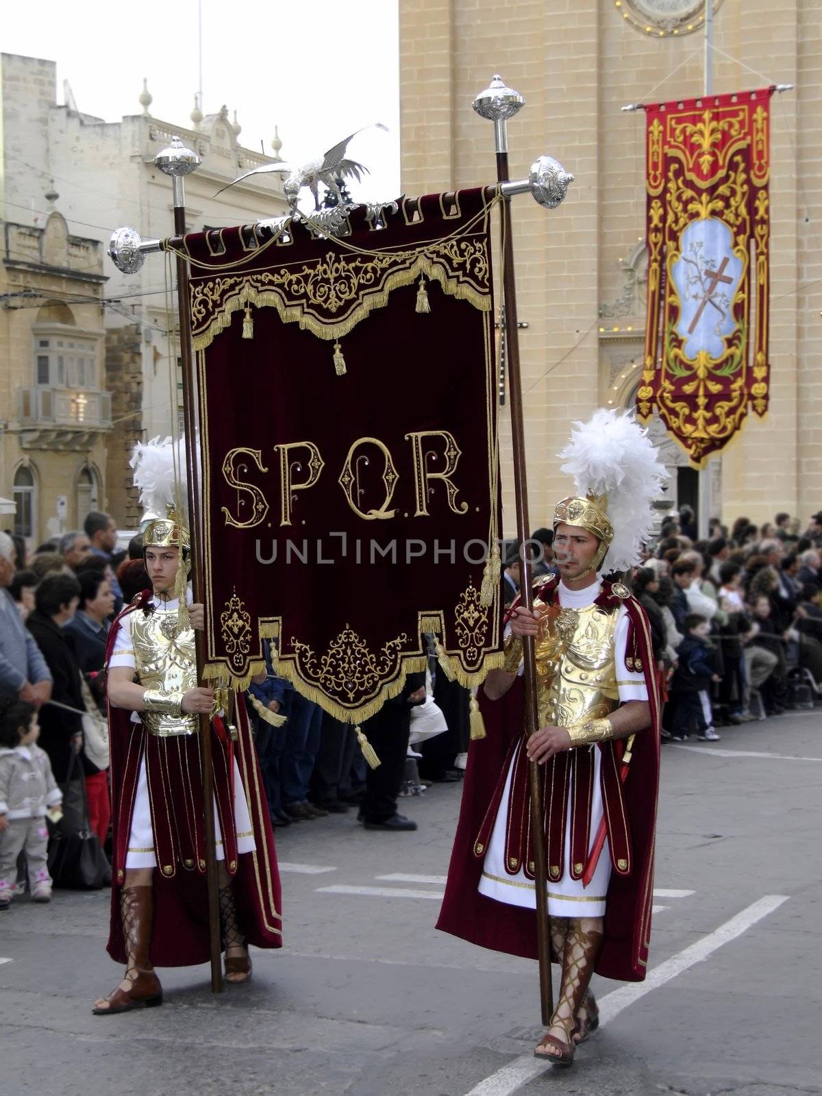 SPQR Series - Imagery depicting re-enactment of Roman Empire legion march, during Good Friday procession in Malta. No detail is spared, resulting in realistic weaponry and uniforms.