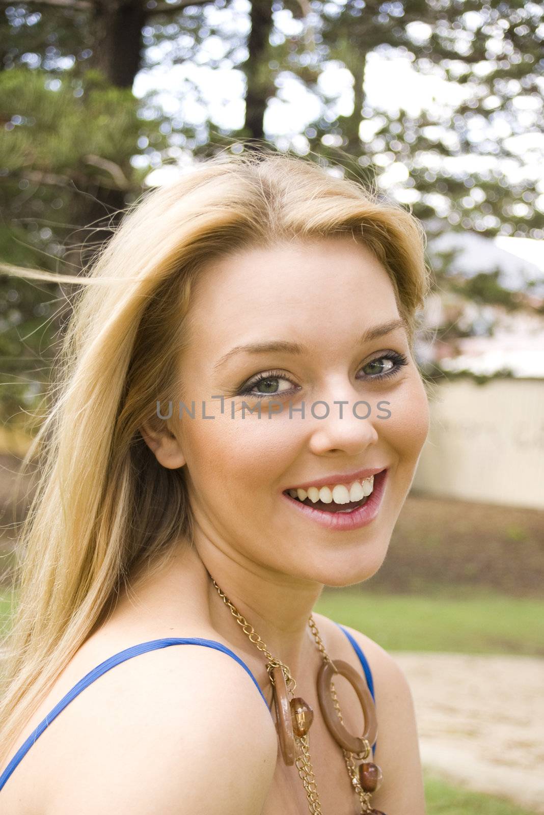 pretty young girl at the park