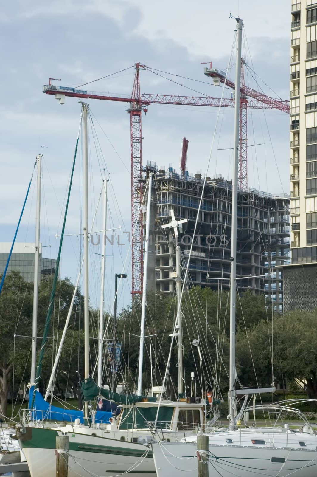 Construction Near The Marina by suwanneeredhead