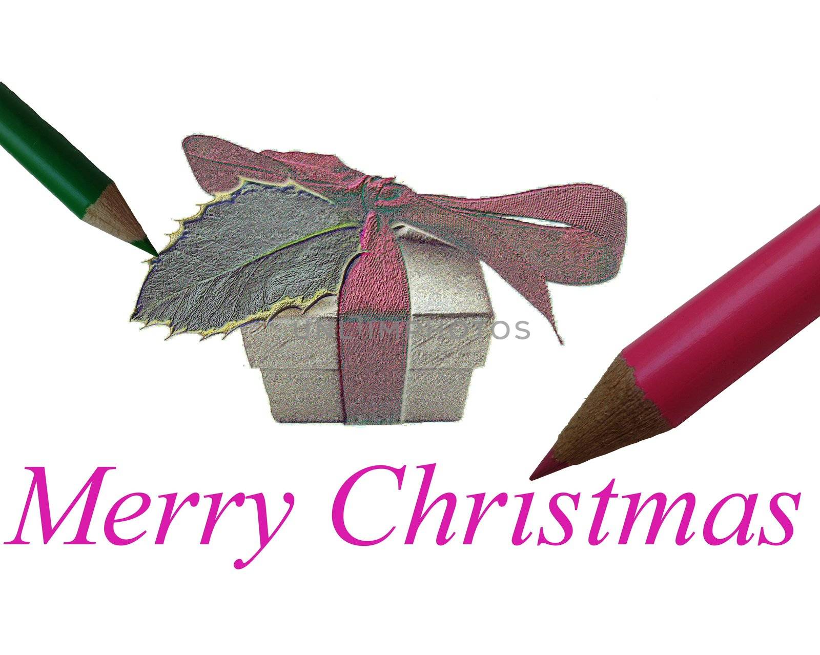 Christmas drawing decoration 