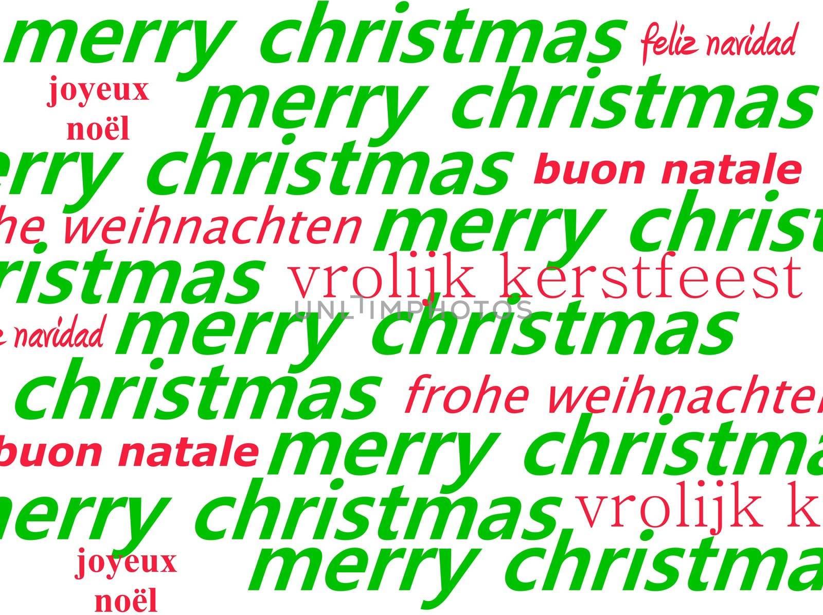 Multiple language Christmas greeting by studioportosabbia