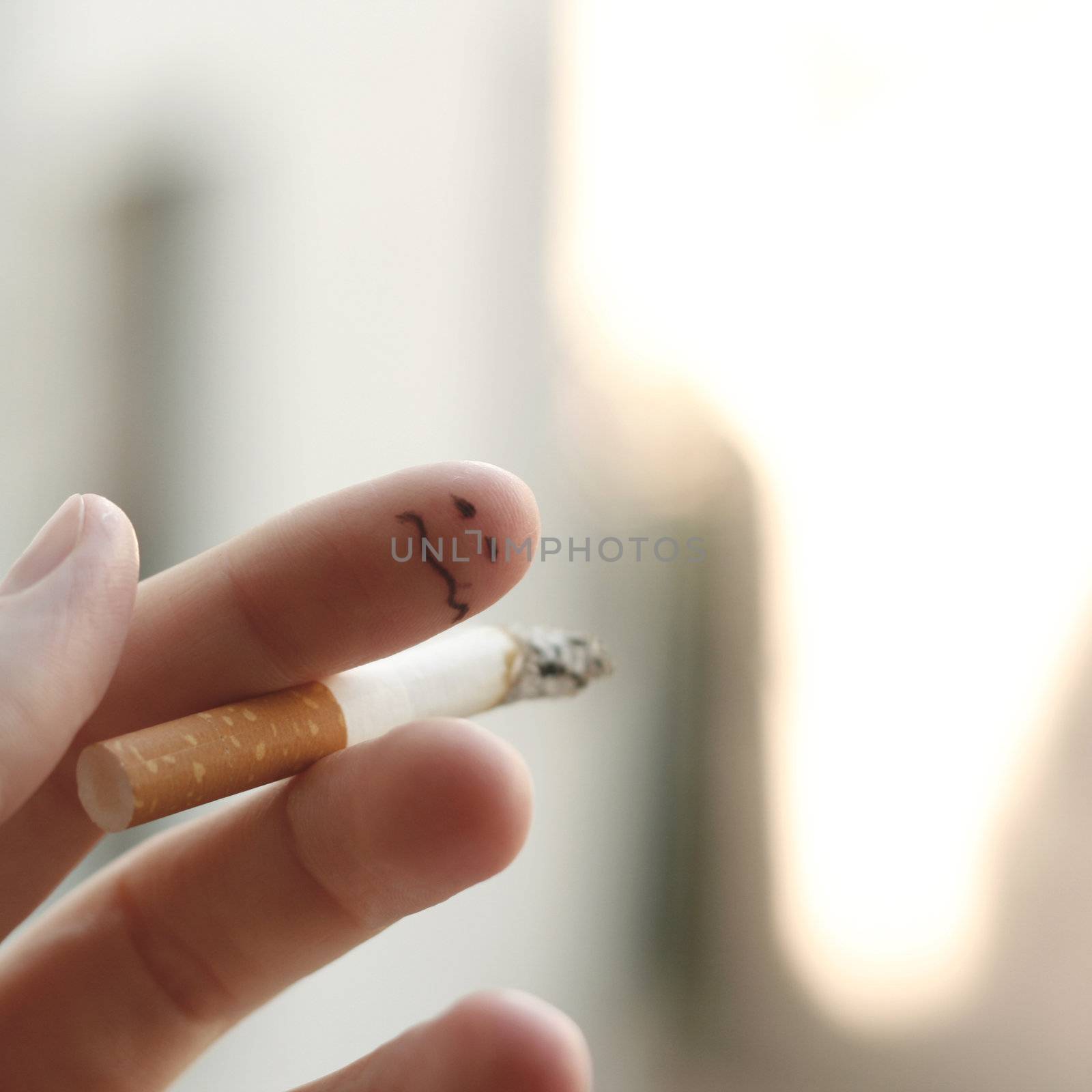 Conceptual photography about non-smoking and health