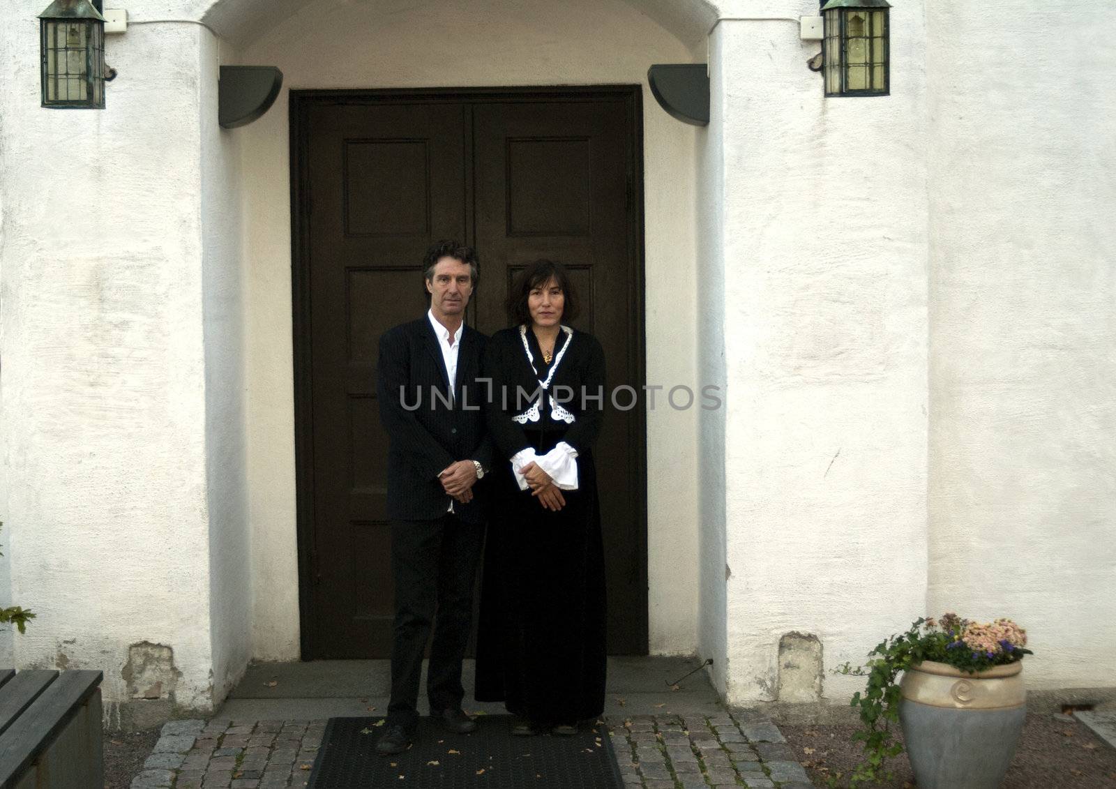 portrait of man and woman together