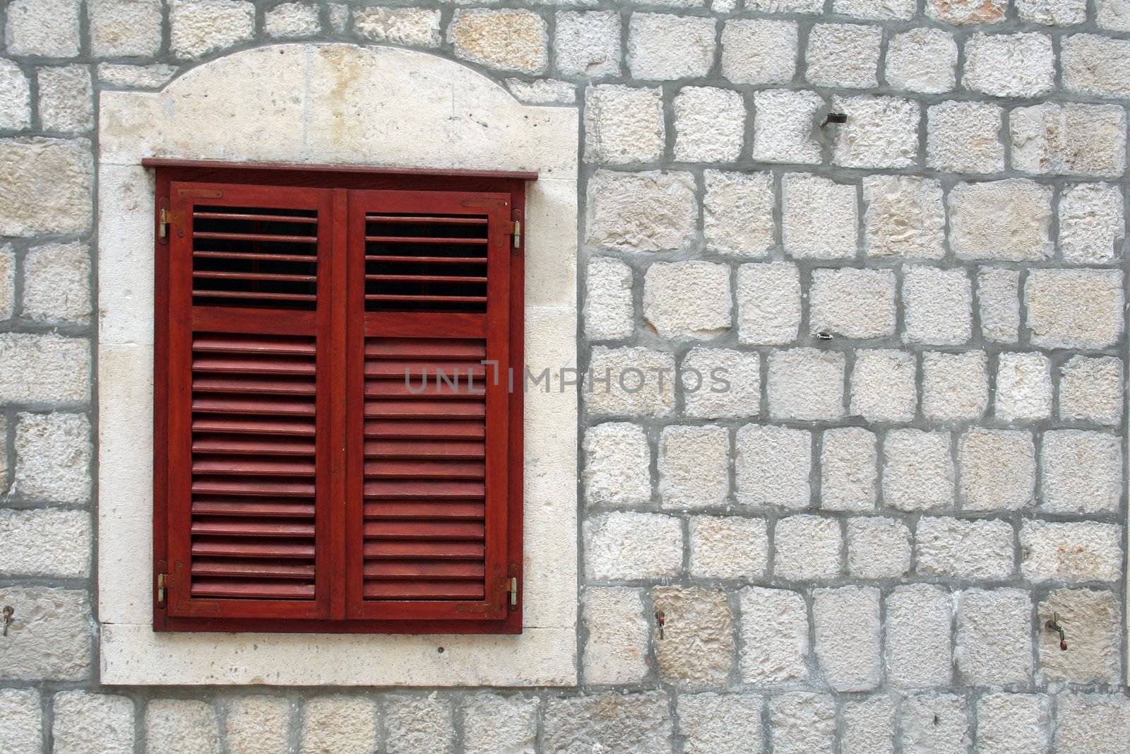 old window shutter in Ston (Croatia)