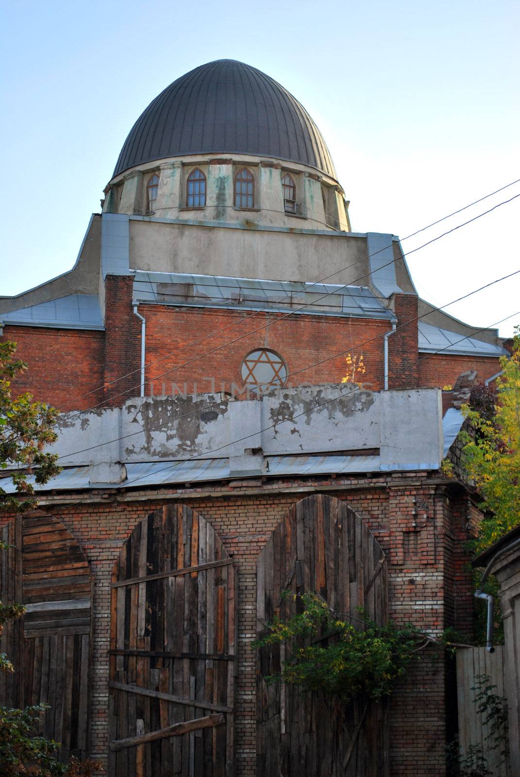 old traditional jewish synagogue in Kharkiv, Ukraine