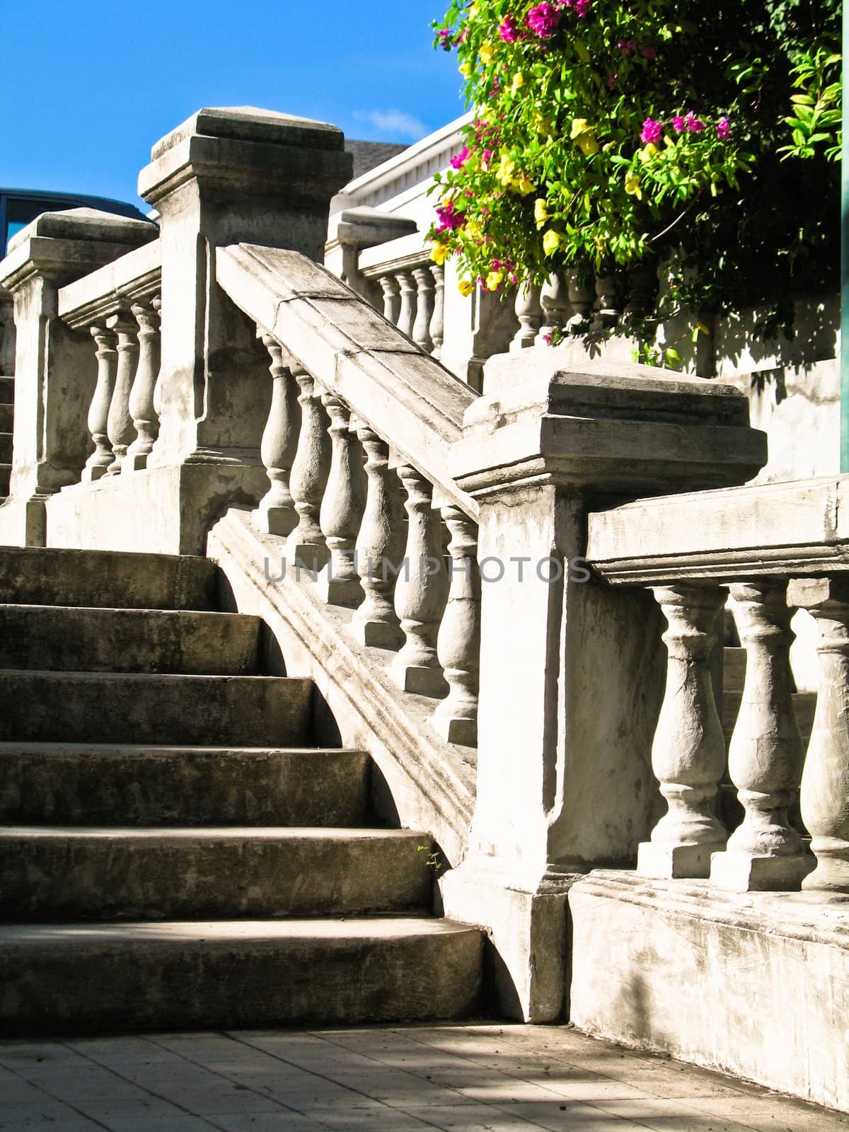 stairs on bahama road in nassau