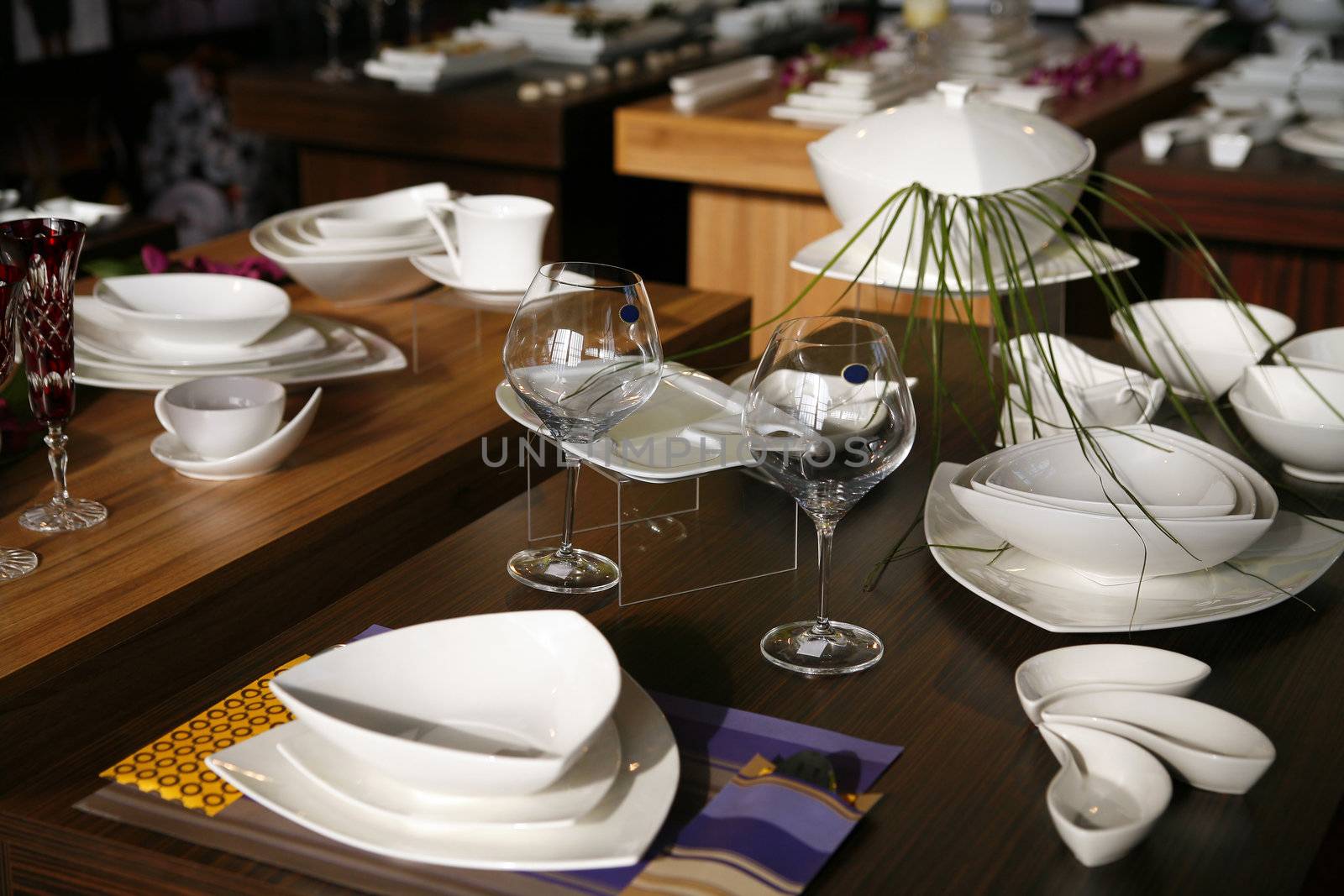 elegant service in luxury restaurant