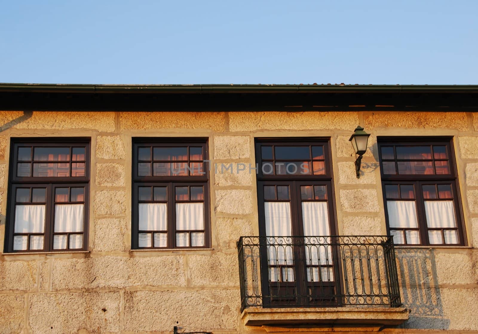 Facade and balcony of a typical house in Porto, Portugal by luissantos84