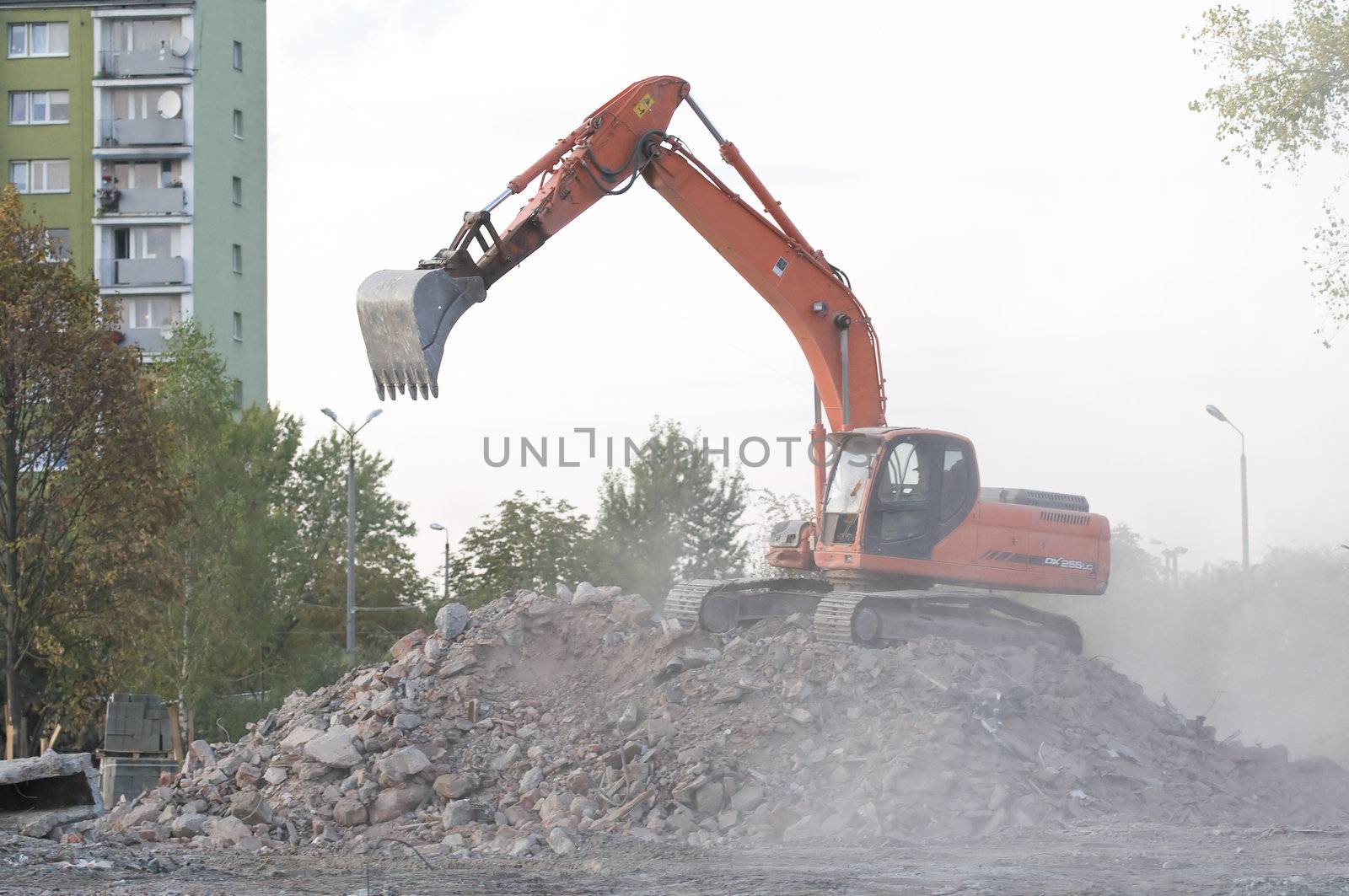 Destroyed building, debris. Series by DK1vision