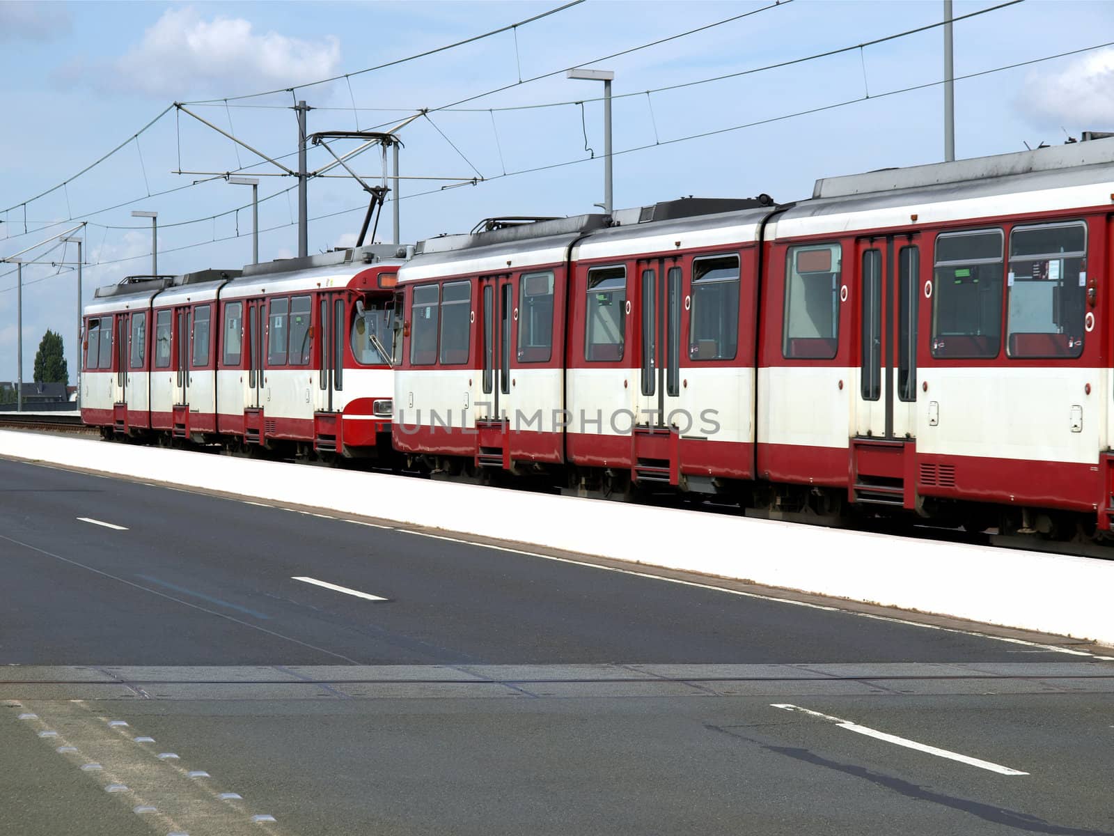 Detail of an urban transport train