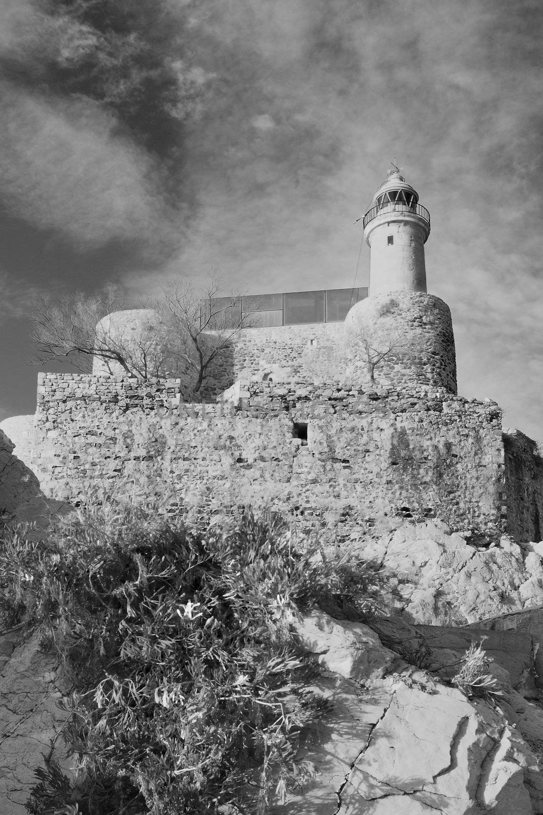 image of a lighthouse in castro urdiales, spain