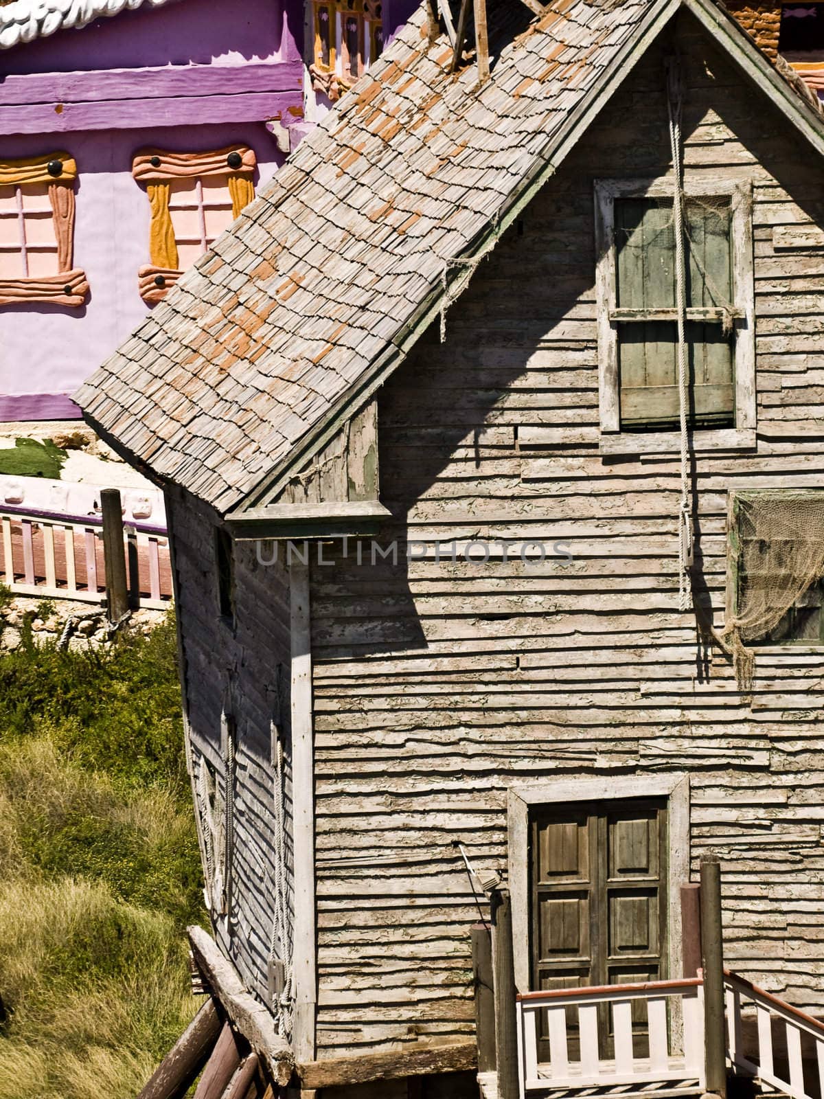 Cabins and houses built of wood in Malta