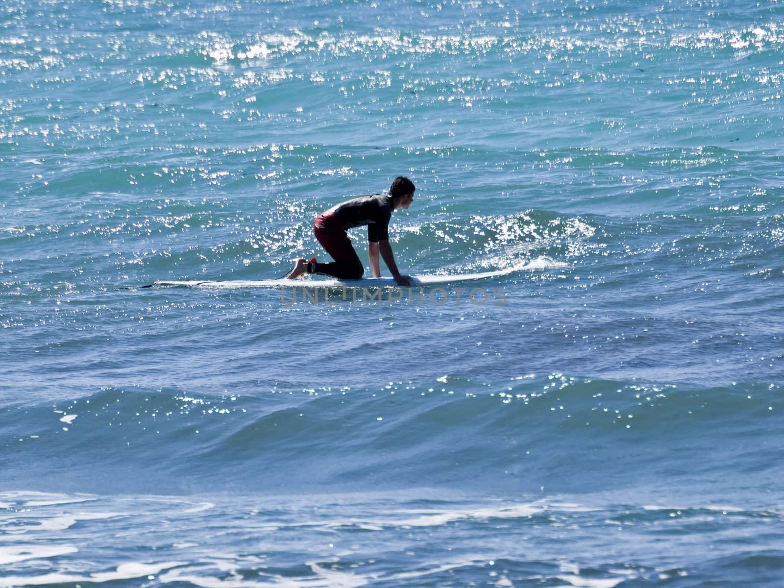 Surfing the waves is a very rare event in Malta