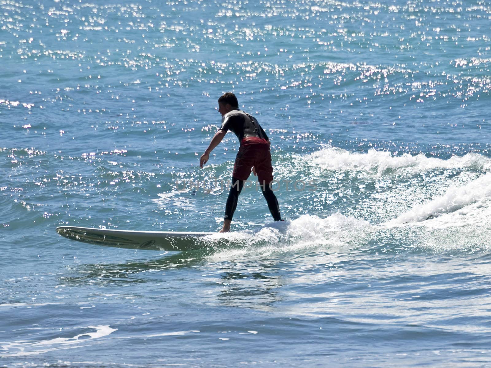 Surfing the waves is a very rare event in Malta