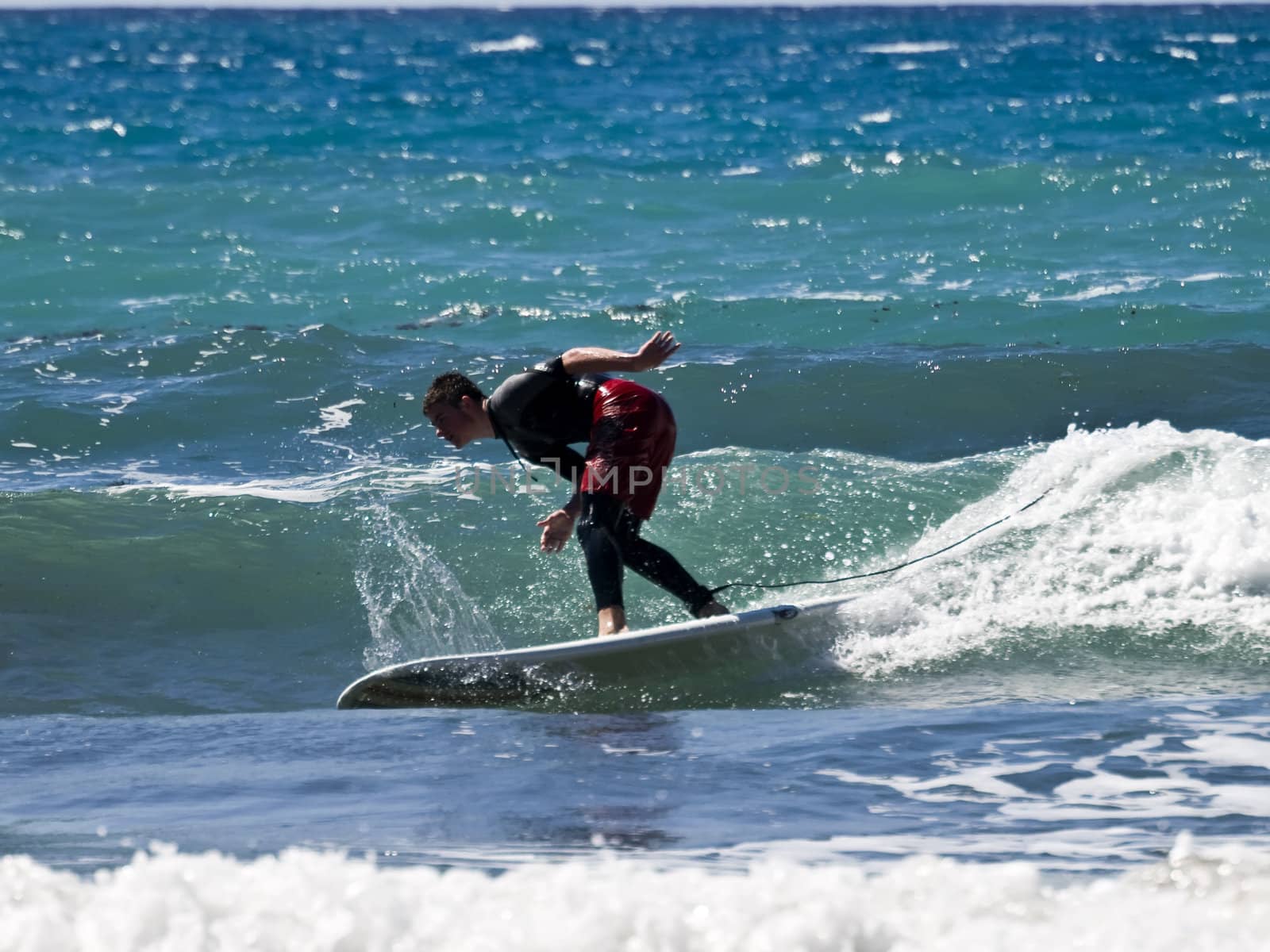 Surfing the waves is a very rare event in Malta