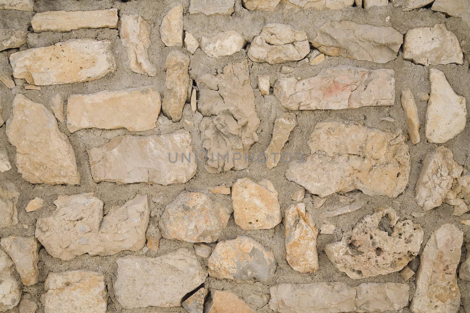 stone background - photo taken in Krapanj Island in Croatia