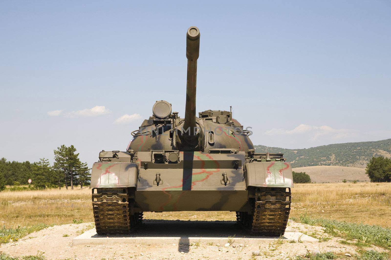 heavy tank T-80 in Croatia - leftover after civil war