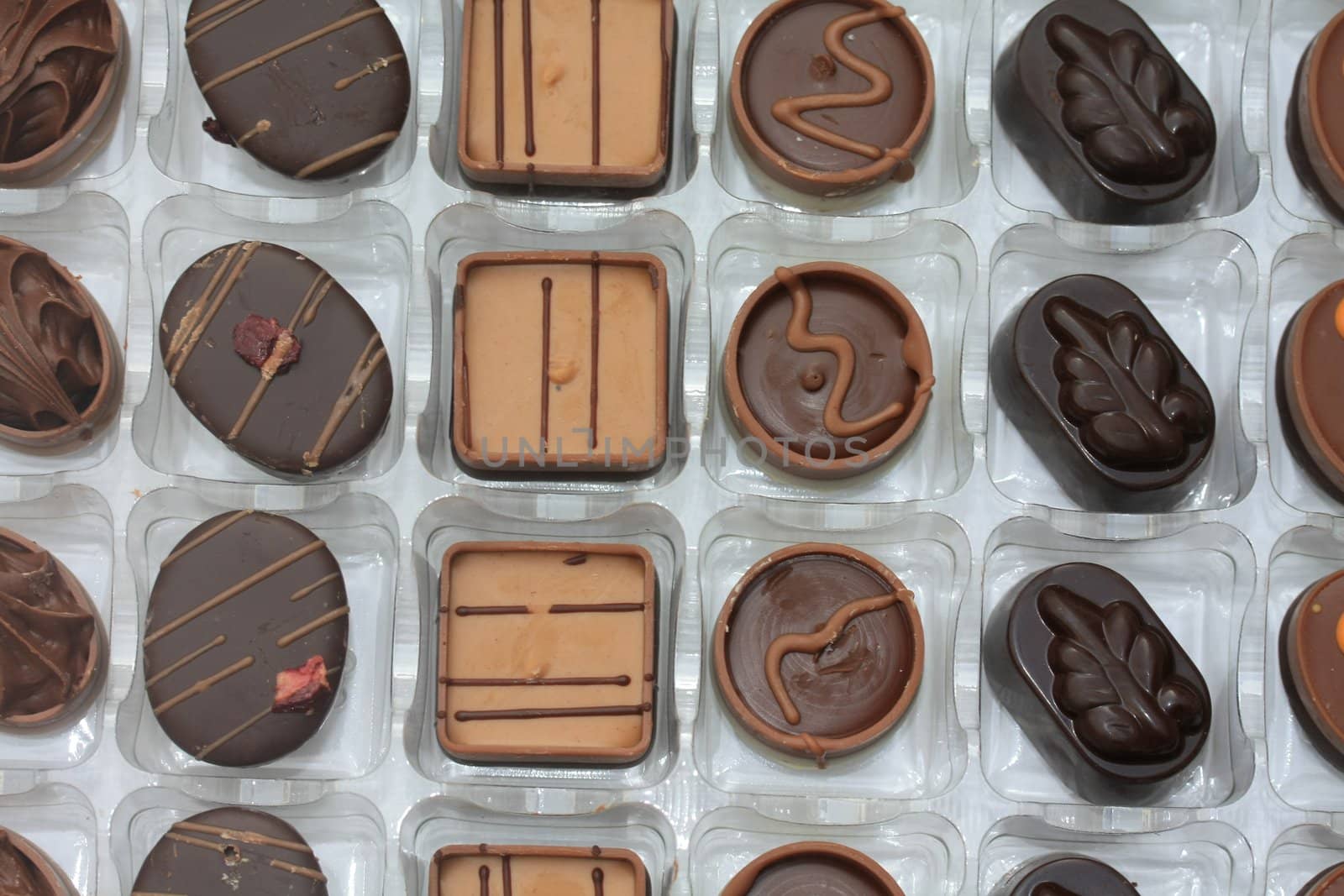 Belgium chocolates in a gift box