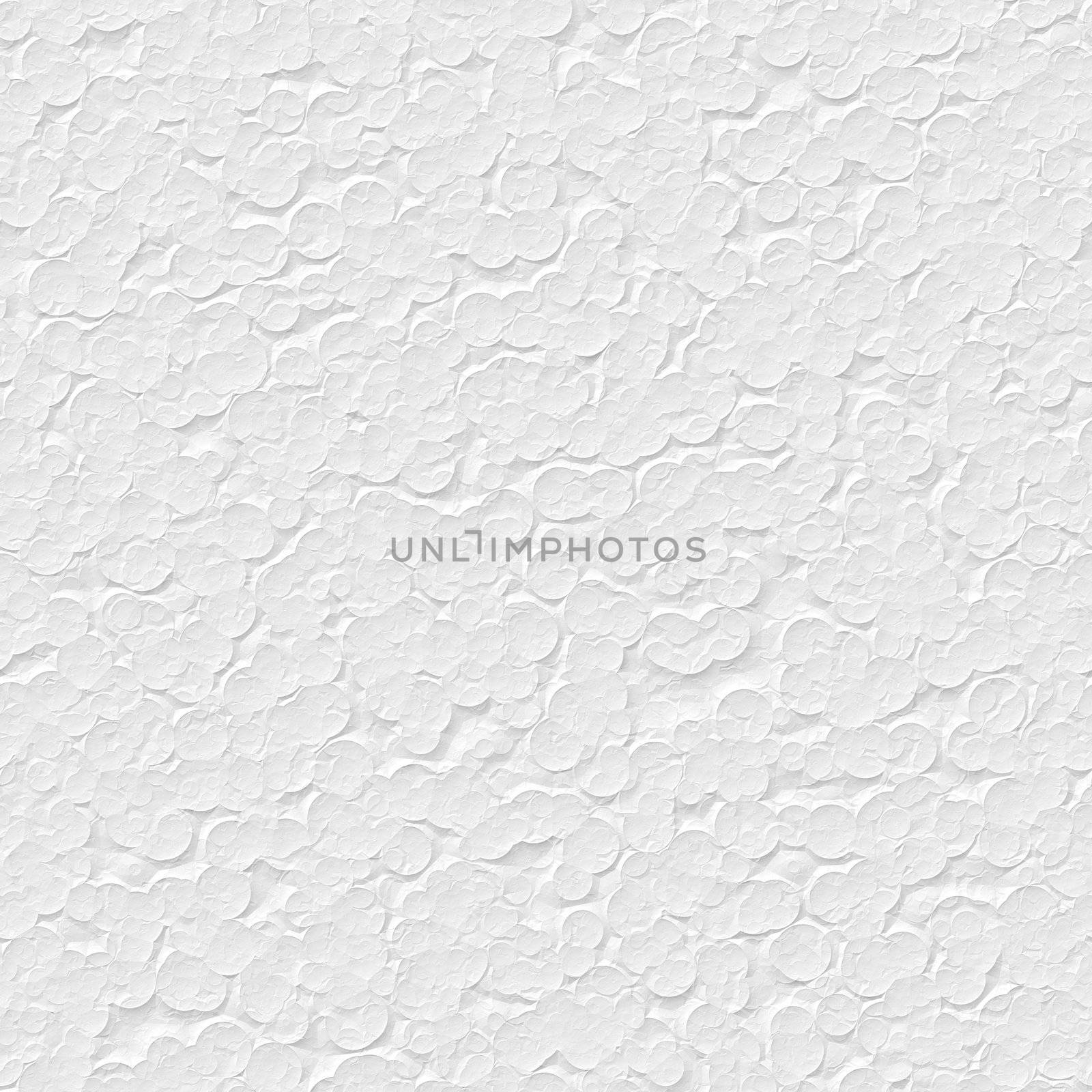 seamless texture of white polystyrene surface in closeup