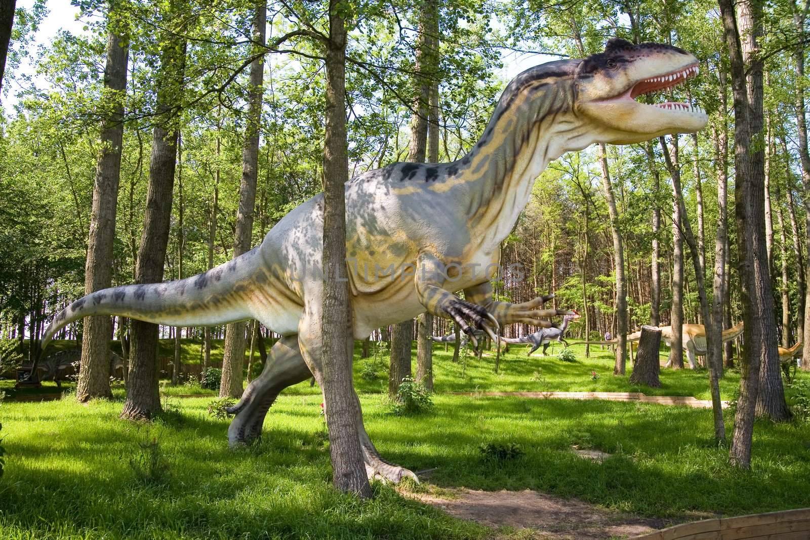 Jurassic park - set of dinosaurs - Allosaurus (Allosaurus fragilis)