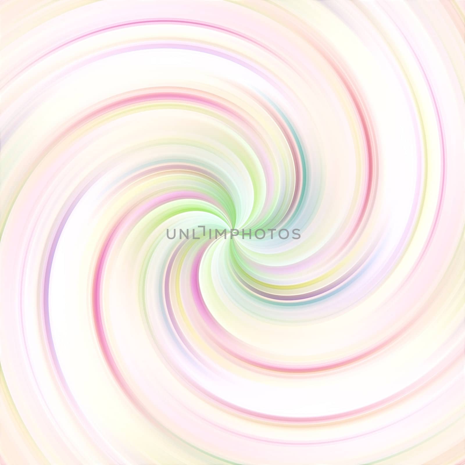swirling abstract shape in soft pastel colors