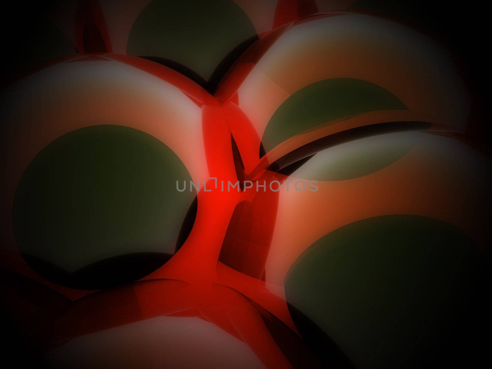 Macro image of some computer created cells.