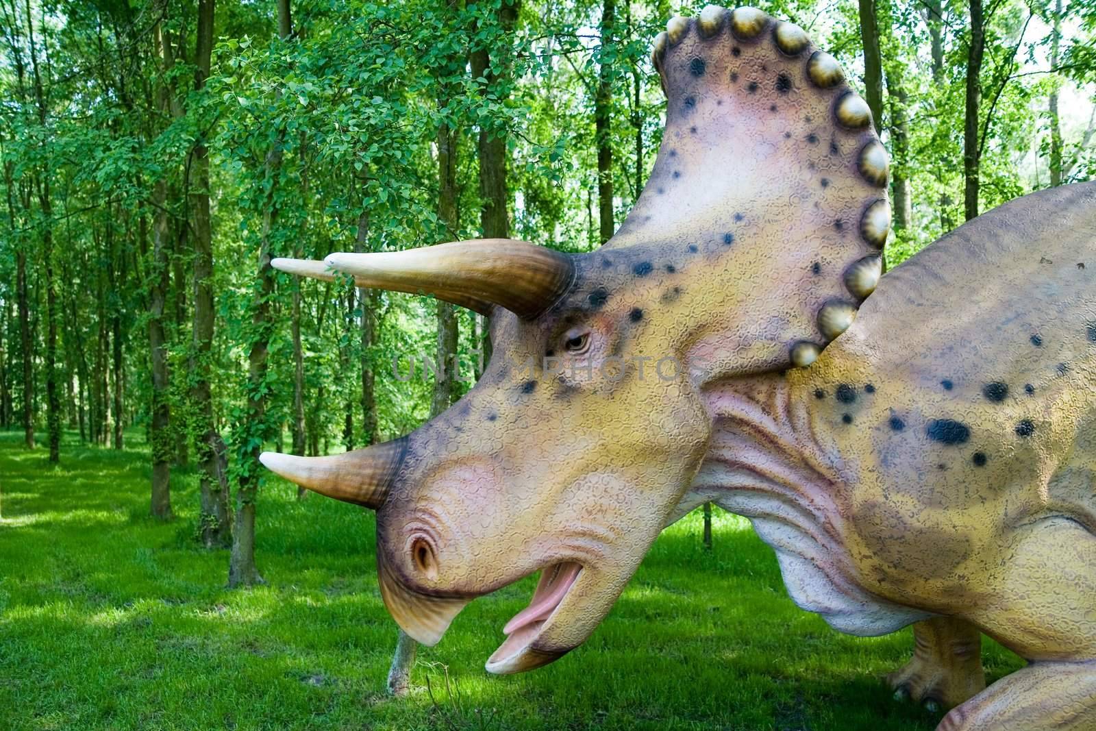 Jurassic park - set of dinosaurs - Triceratops horridus