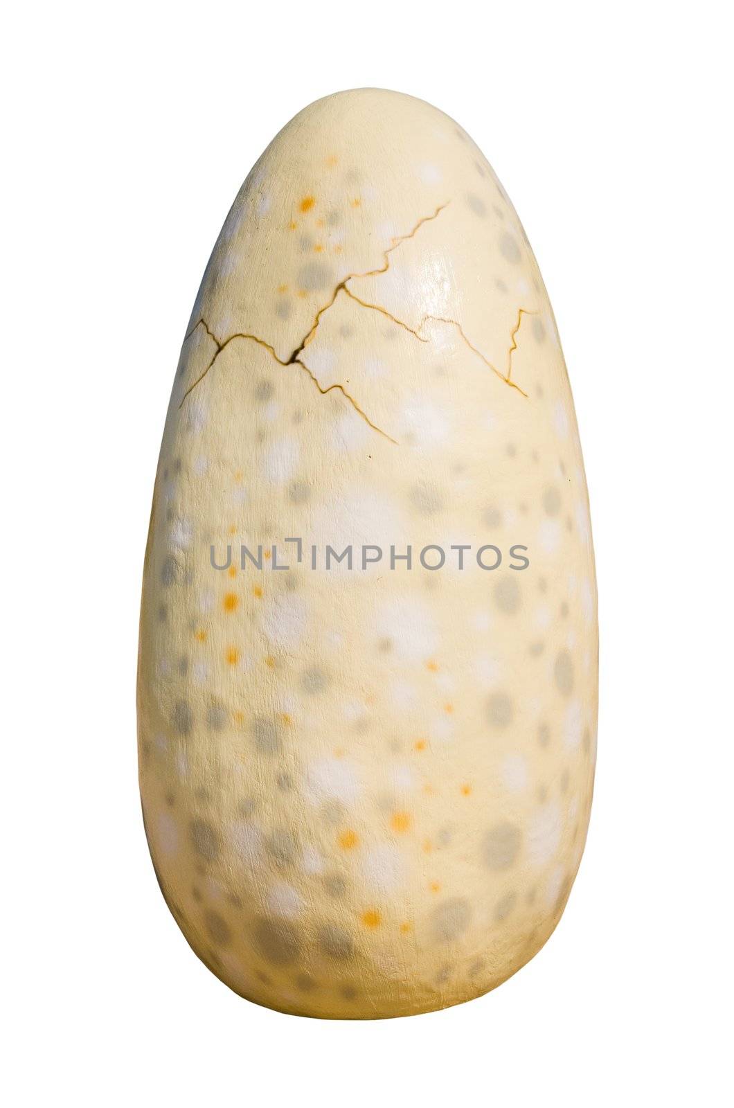 Jurassic park - set of dinosaurs - dinosaur egg isolated on white background with clipping paths