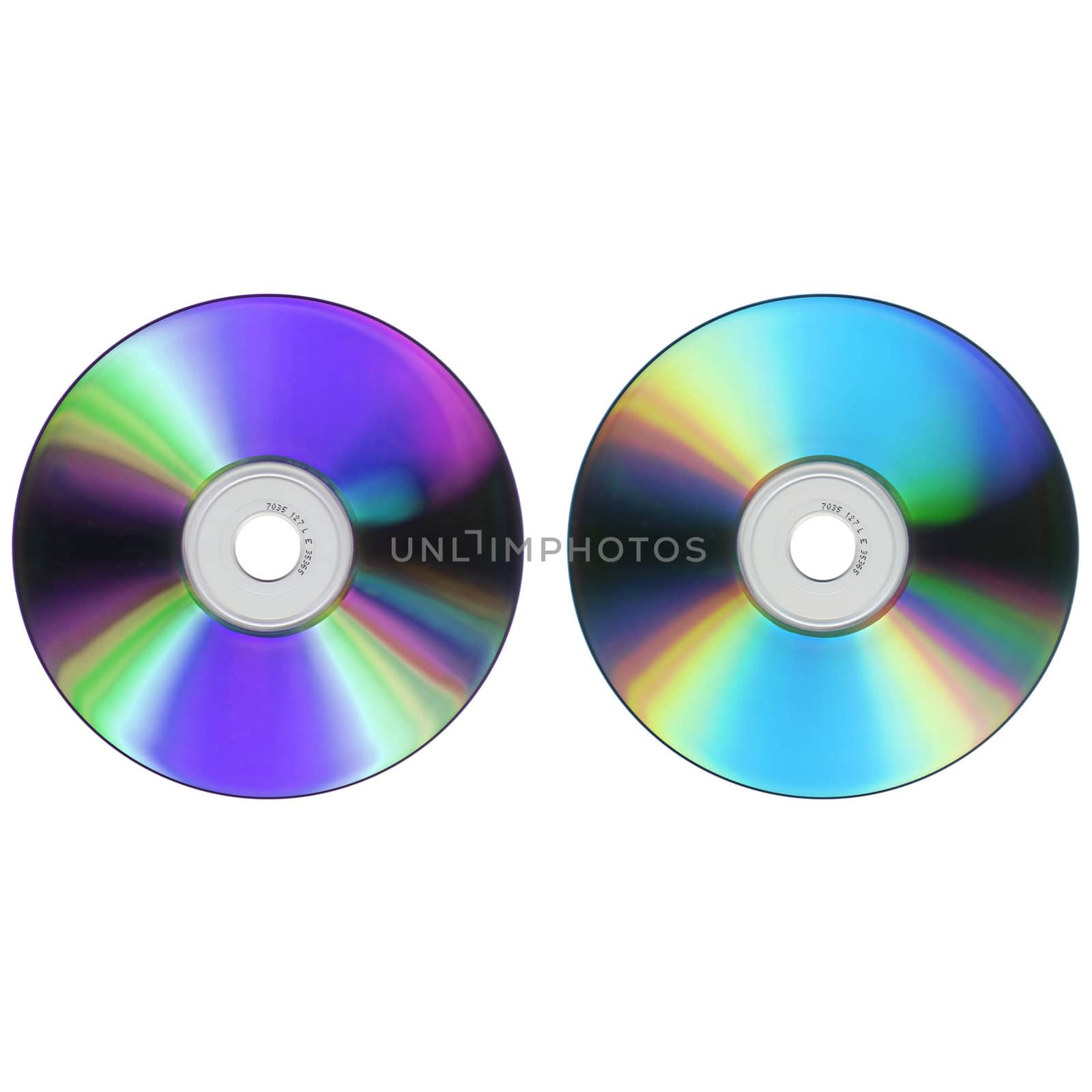 CD DVD isolated over a white background