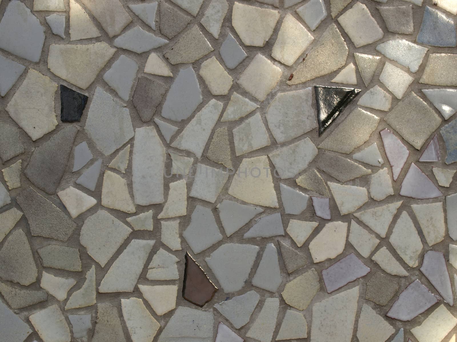 Pavement (sidewalk) with tiles useful as a background