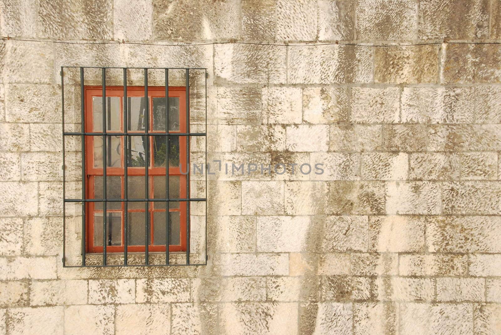 ancient window of a medieval building