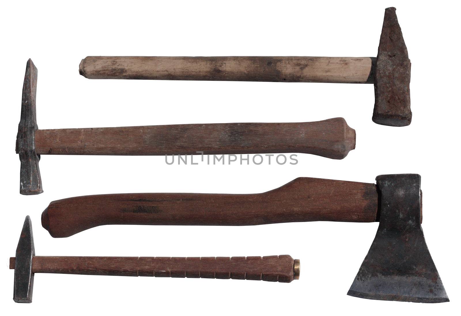 Axes and hammers for different types of work