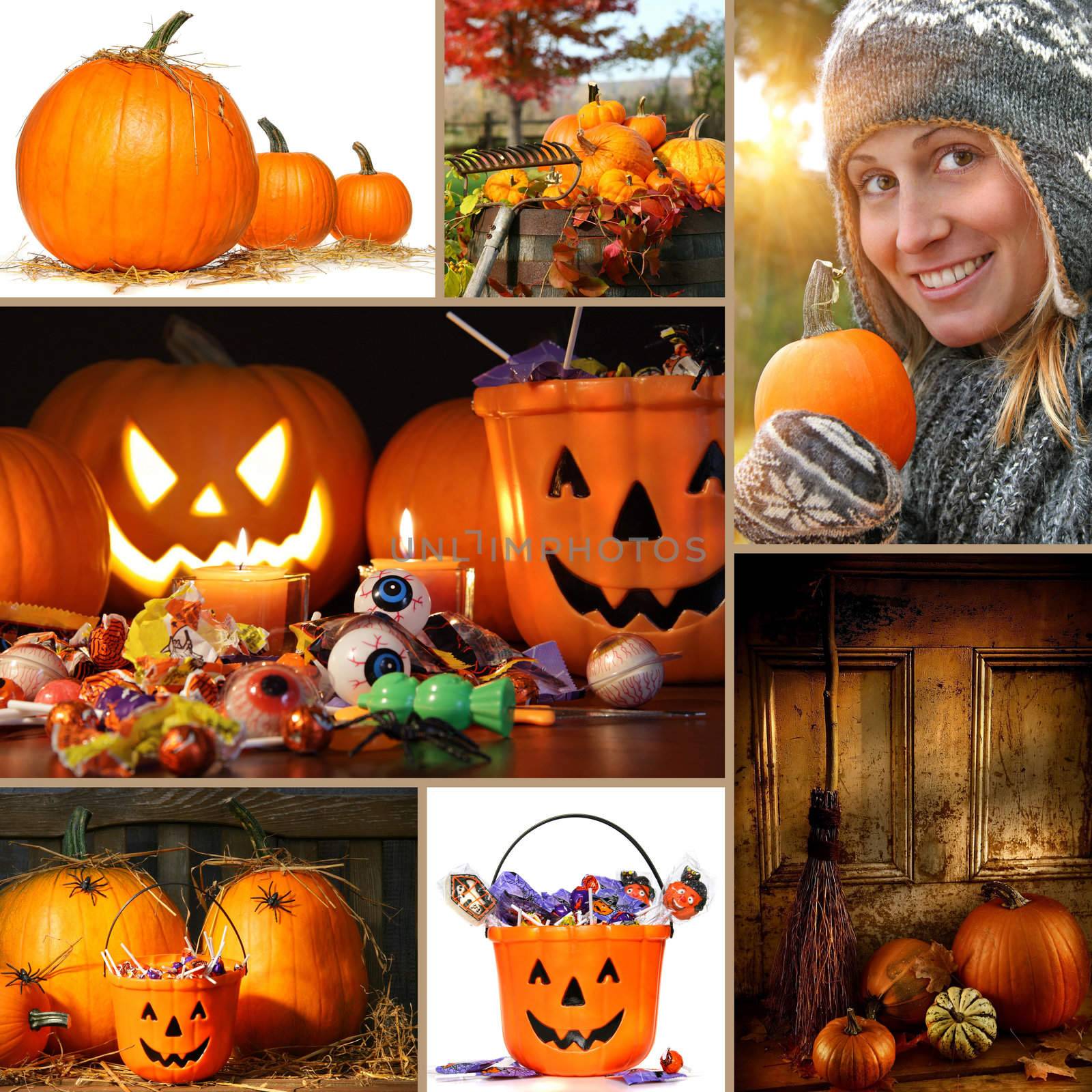 Halloween and autumn collage by Sandralise