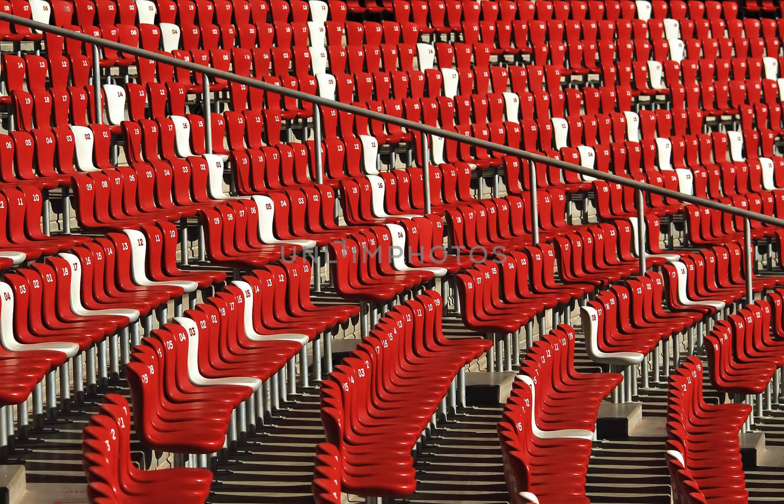 Stadium interior seats