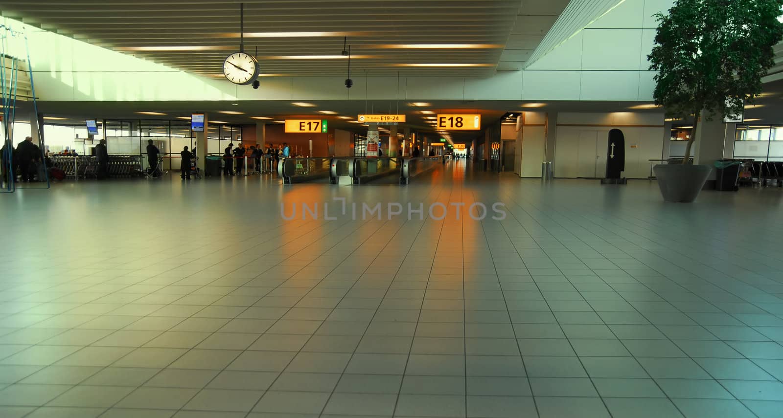 Airport interior by Vectorex