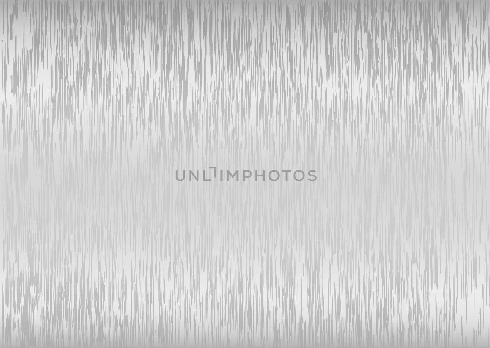 Abstract silver brushed backdrop with light reflection and grain