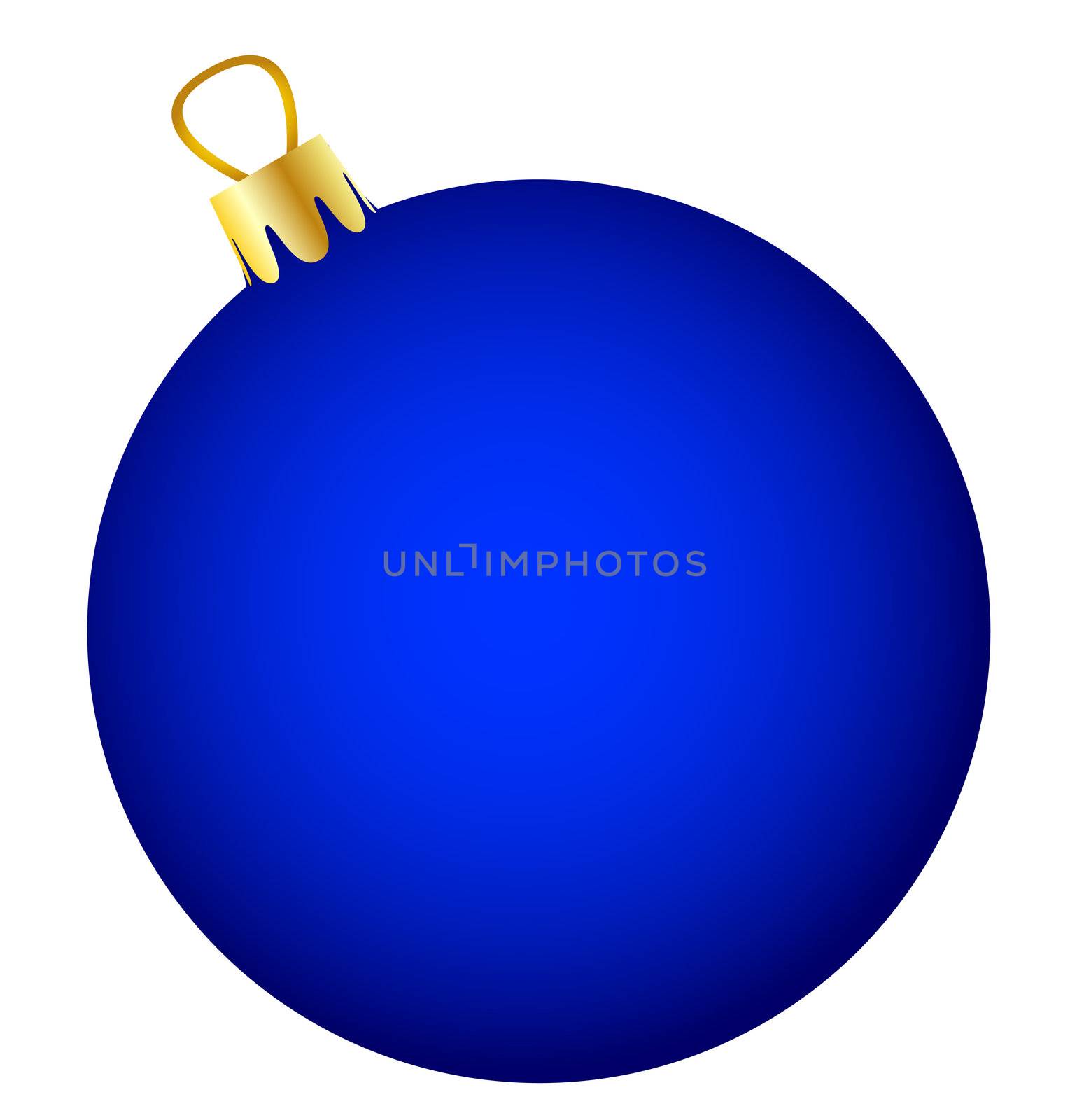 blue christmas ball by peromarketing