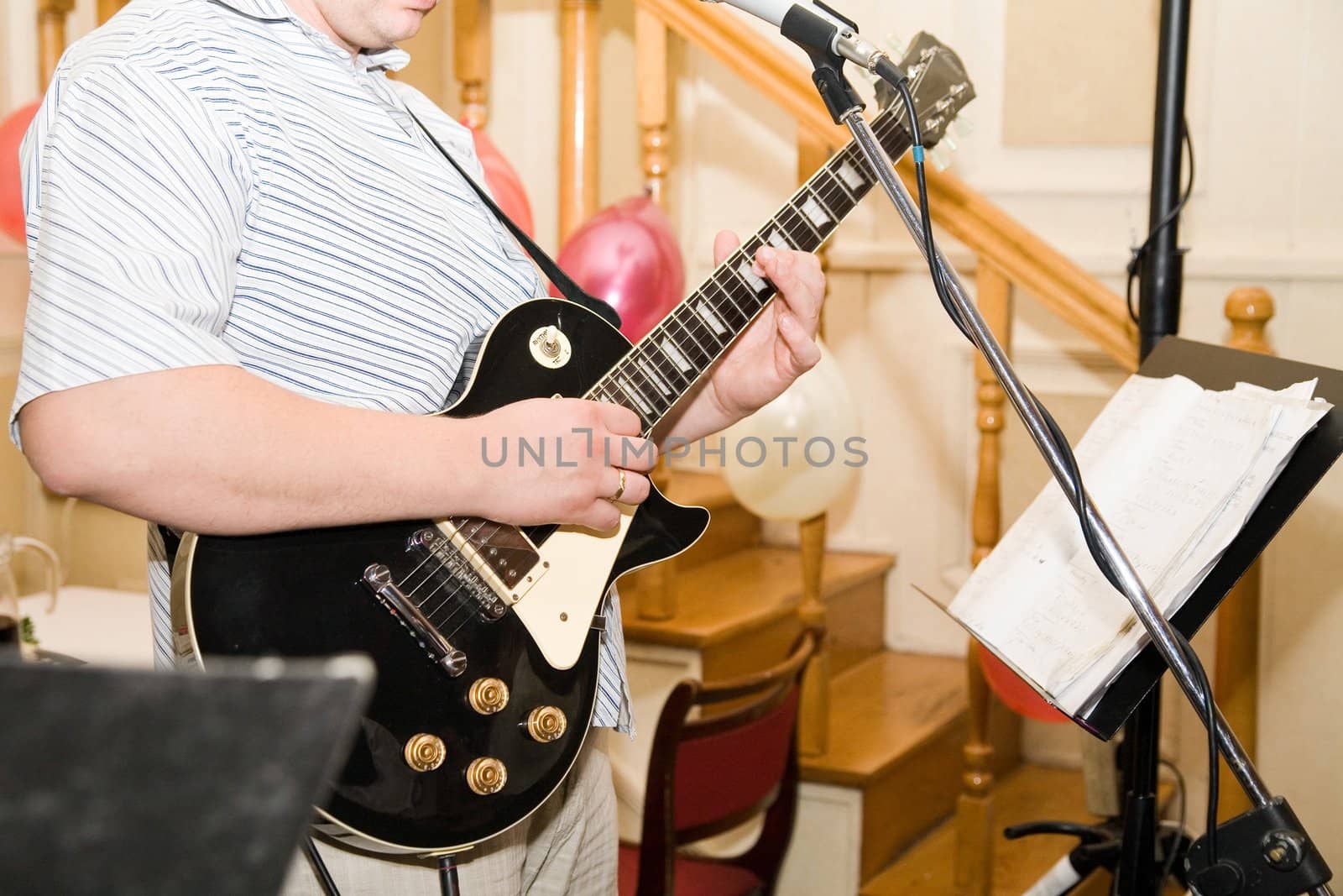 playing the guitar by furzyk73