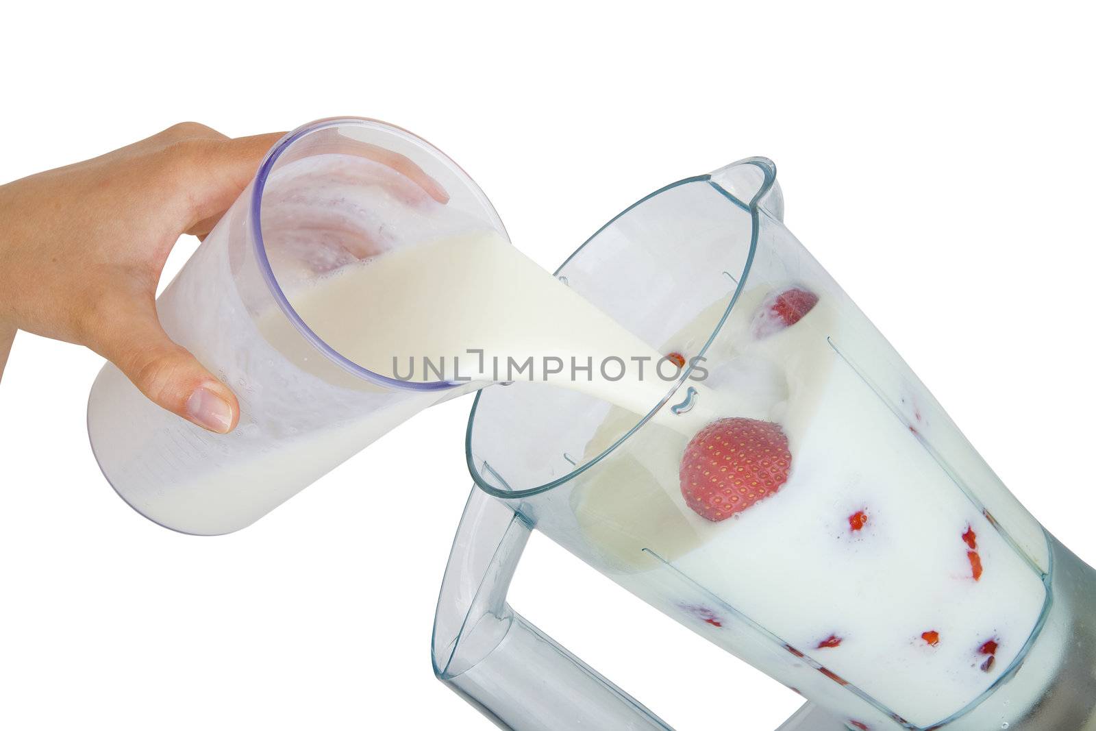 delicious coctail with clipping path isolated on white background