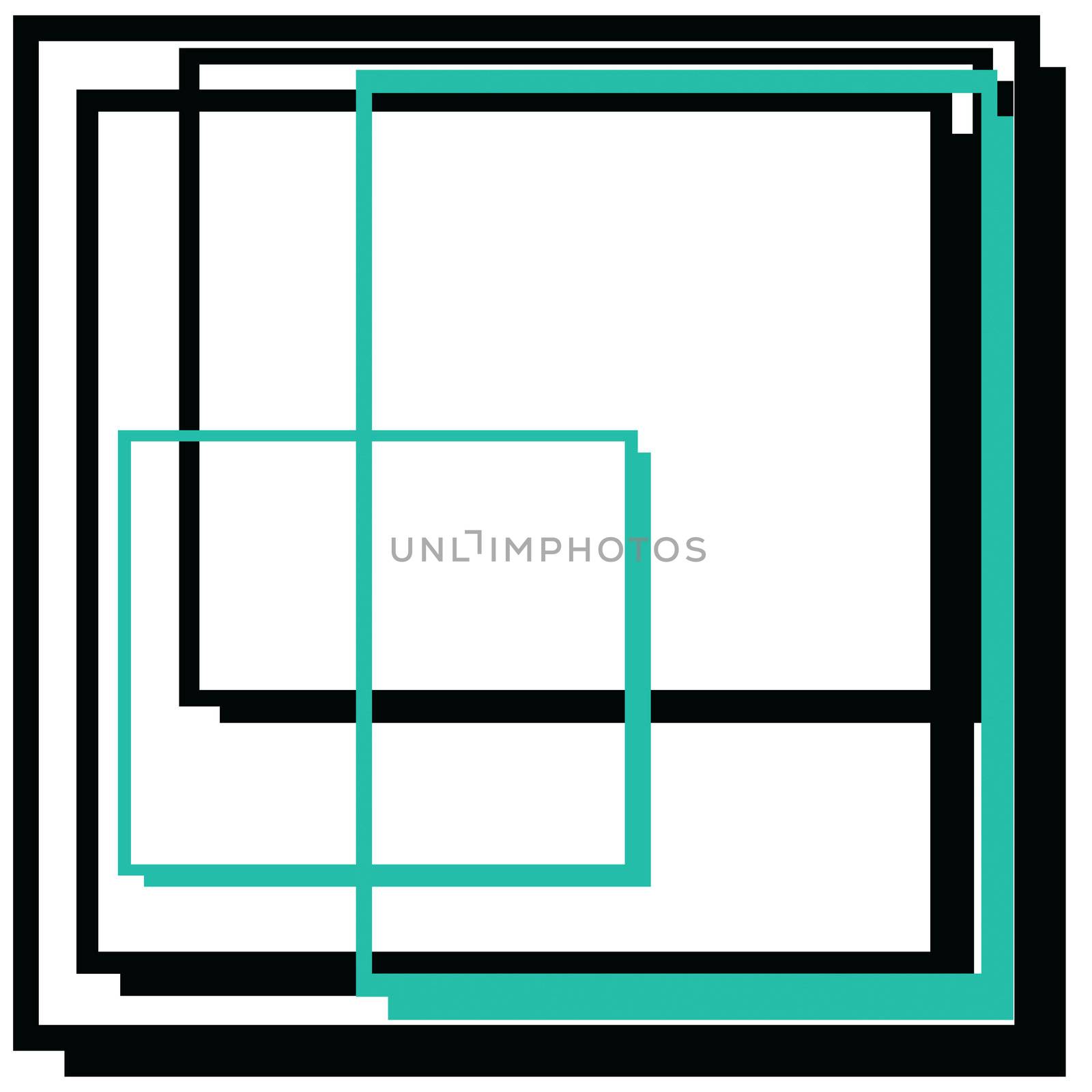 Mondrian type art work deals with geometric abstract